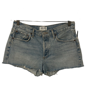 🎟️Agolde Washed Blue Denim Cutoff Shorts size 28 GUC